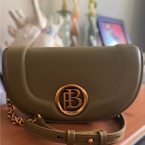 Olive Green Shoulder Bag -FIORE